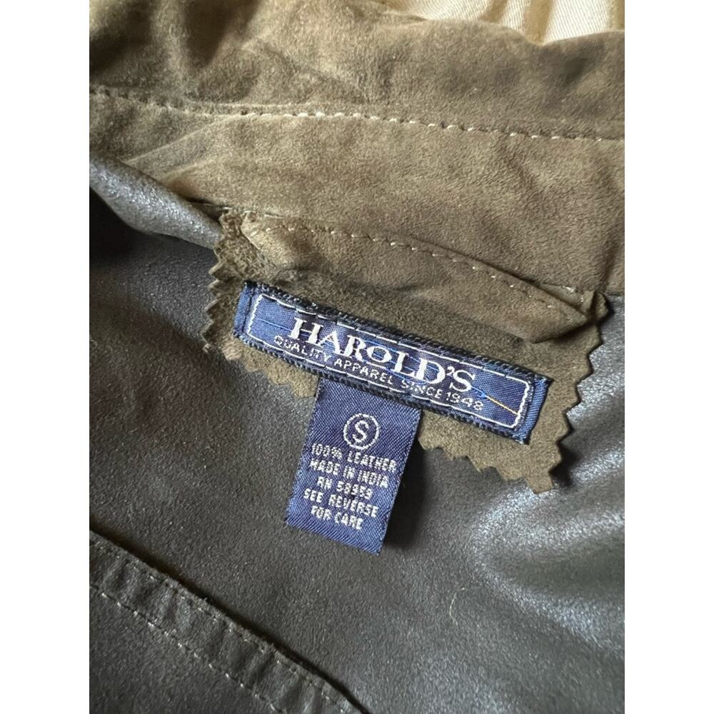 Vintage Harold’s women’s leather button down shirt small - Picture 5 of 6